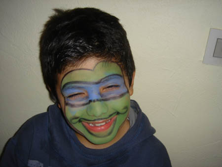 Maquillage enfant tortue ninja